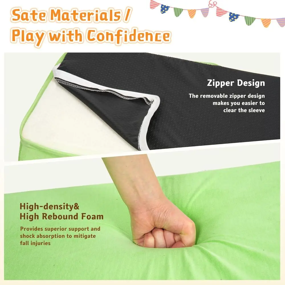 幼児用8ピースフォームクライミングブロック：柔らかく、滑り止め、運動能力と協調性を向上、ハイハイとクライミングのための屋内プレイジム