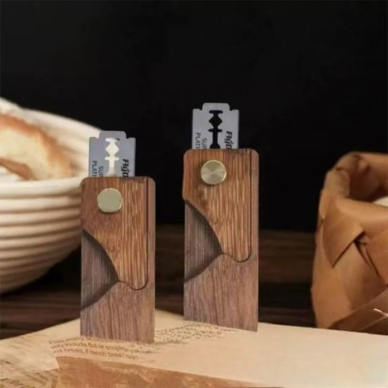 Herramienta de puntuación de masa de madera, herramienta de puntuación de masa fermentada hecha a mano para pan de masa fermentada, accesorios para hornear
