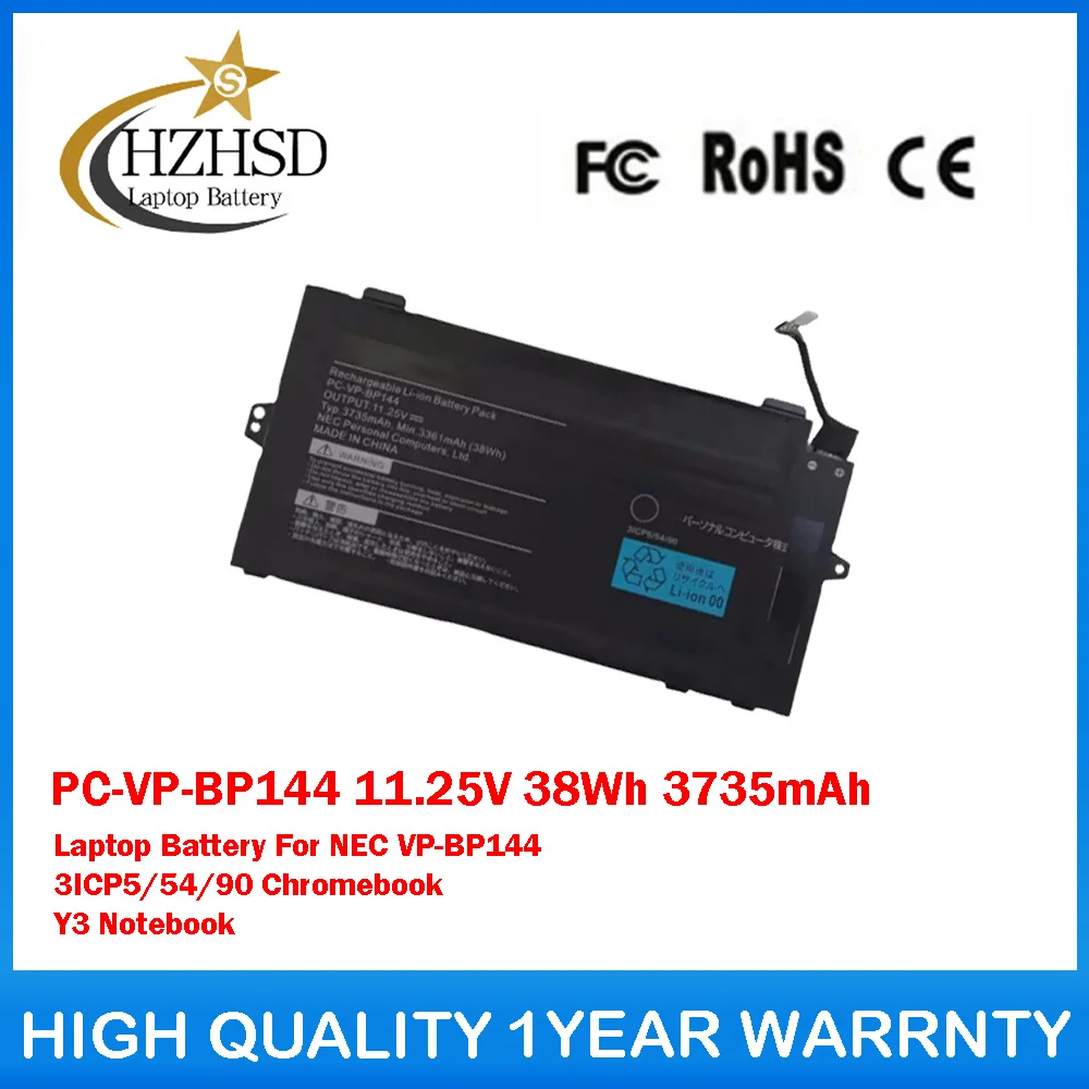 

PC-VP-BP144 11.25V 38Wh 3735mAh Laptop Battery For NEC VP-BP144 3ICP5/54/90 Chromebook Y3 Notebook