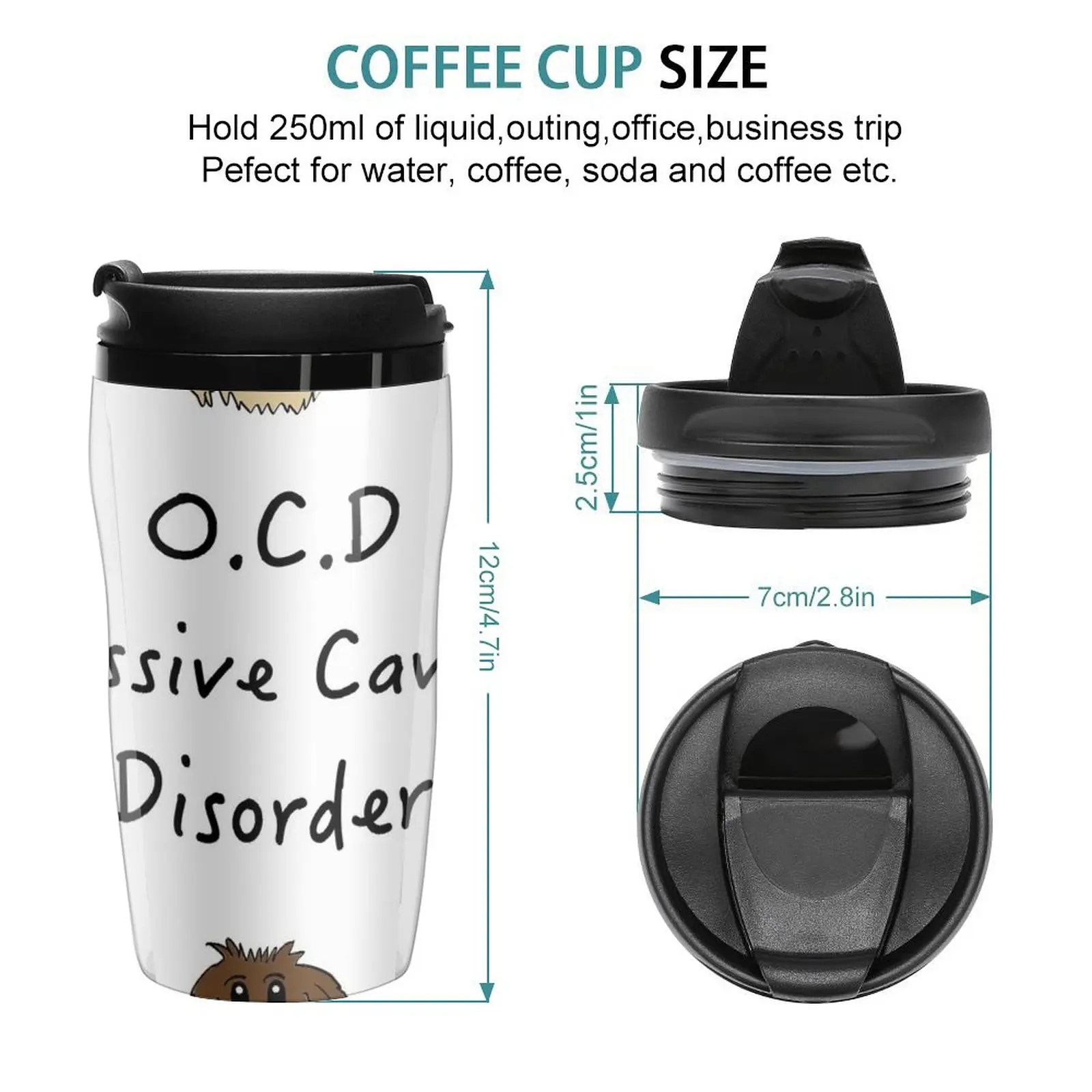 New OCD Obsessive Cavoodle Disorder Travel Coffee Mug Original And Funny Cups To Give Away Sets Of Te And Coffee Cups