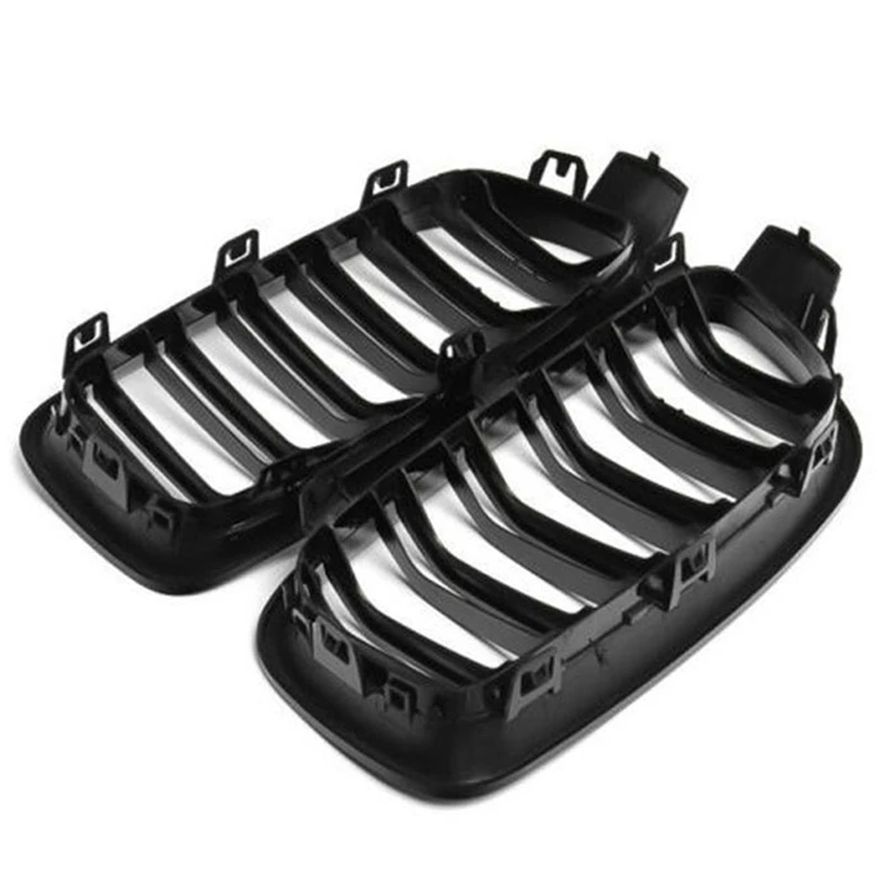 

ABHU Car Grille Bright Black For BMW 3 F30 F31 F35 2012-2018 Dual Bar Upgraded Version Middle Grille