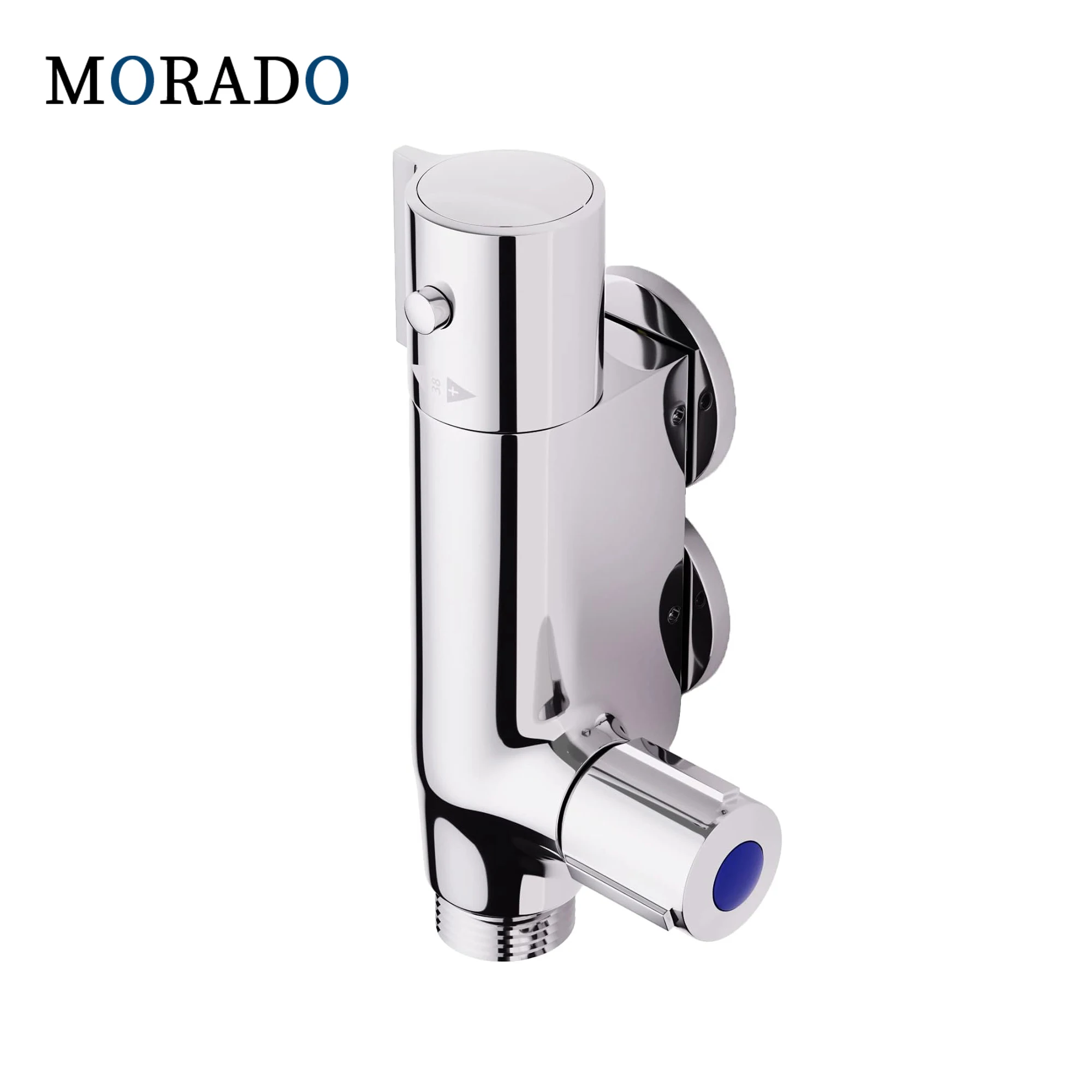 MORADO Thermostatic Caravans Shower Mixer Camper Van Yacht Mini Vertical Shower Mixer Chrome Brass Bath Shower Faucet Valve