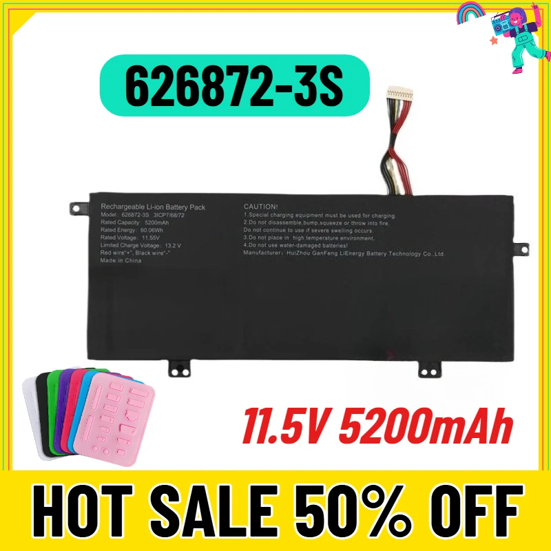 

11.5V 5200mAh New for 626872-3S Laptop Battery