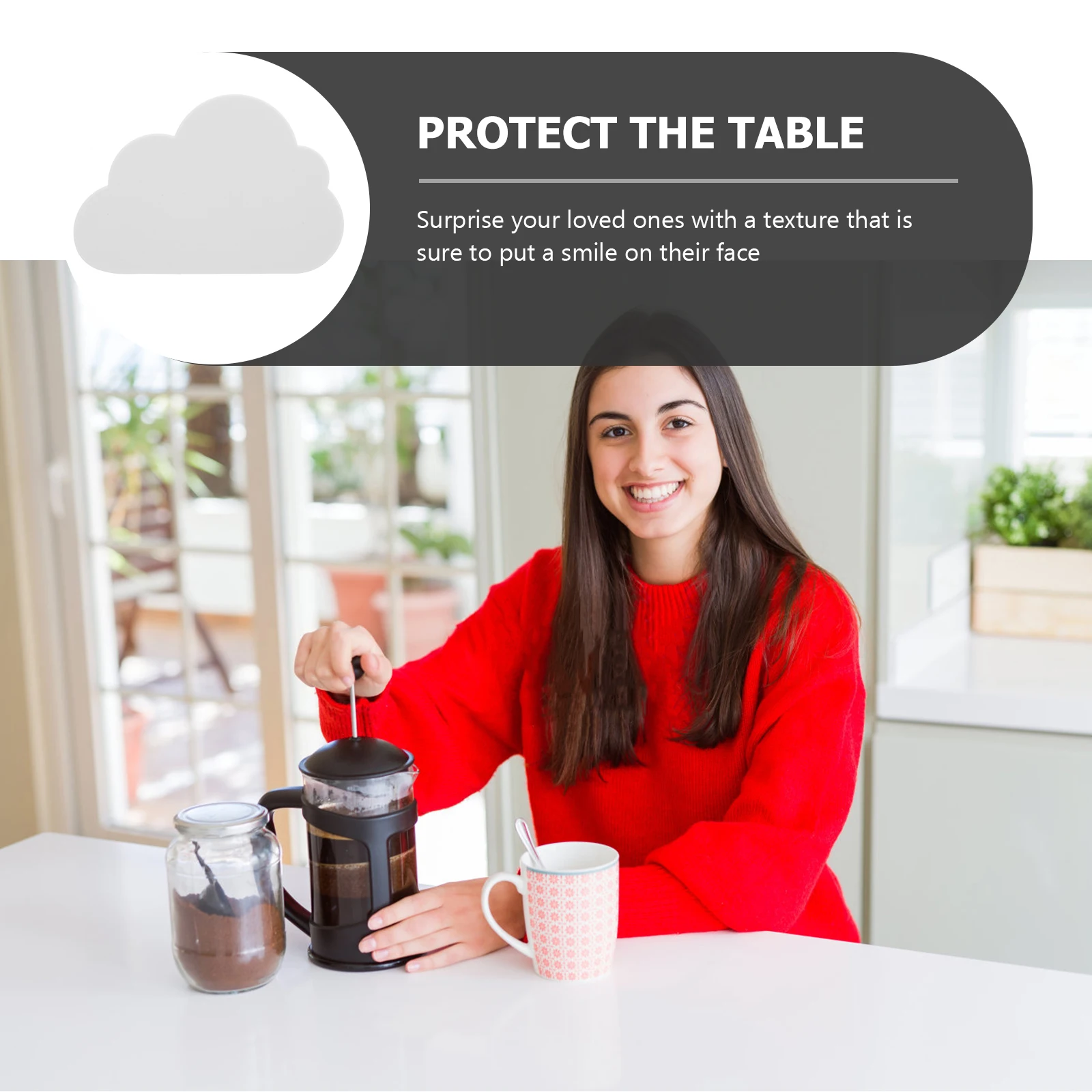 

2pcs Silicone Cup Coasters Non-Slip Heat-Resistant Reusable Decorative Mats Household Table Pads Insulated Mug Pads For Home