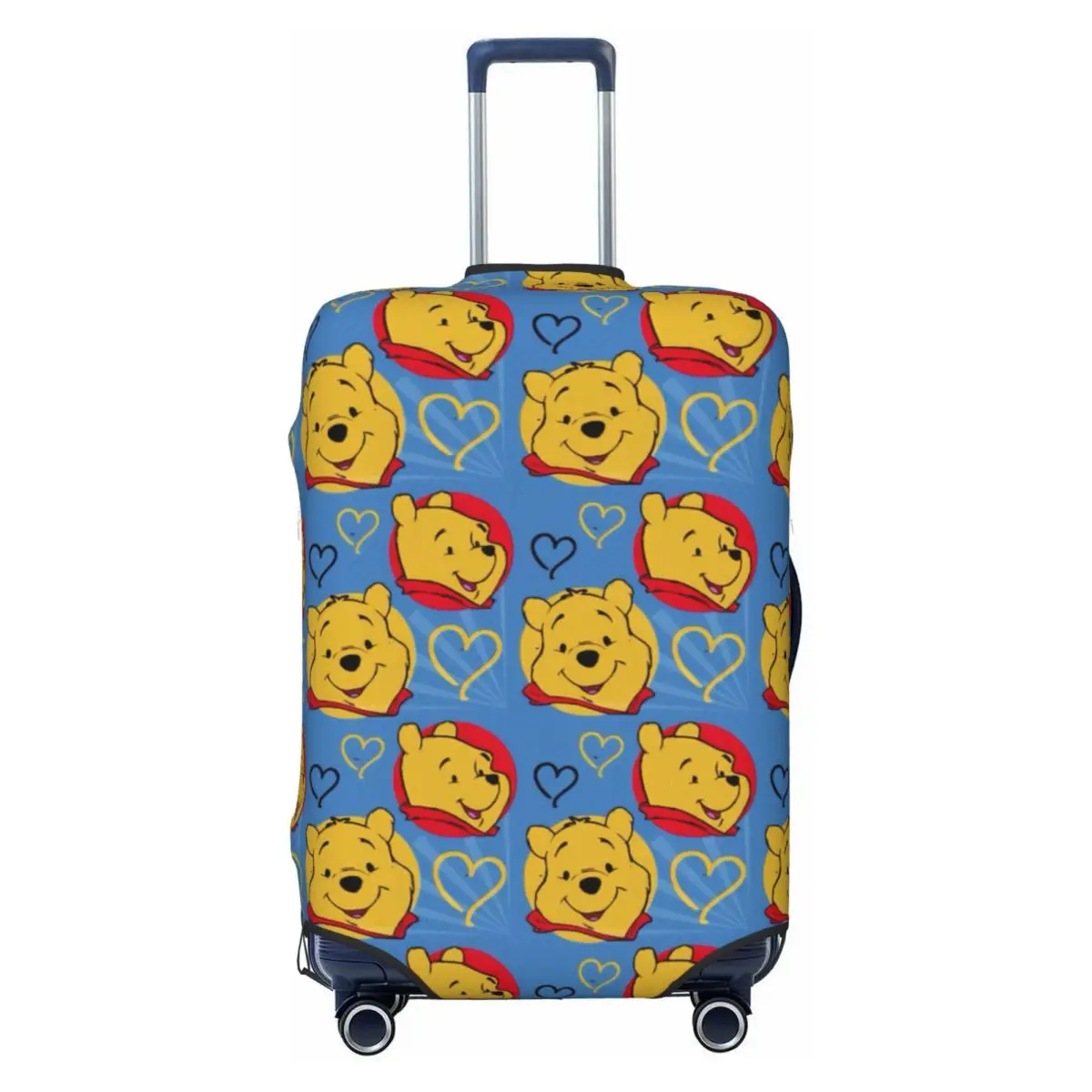 

Custom Cartoon Bear Winnie The Pooh Luggage Cover Funny Suitcase Protector Covers Suit For 18-32 inch