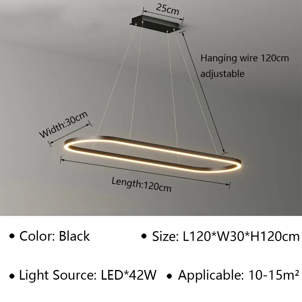 DINDALLED moderne LED-hanglamp voor woonkamer eetkamer slaapkamer restaurant ophanging kroonluchter binnenverlichtingsarmaturen