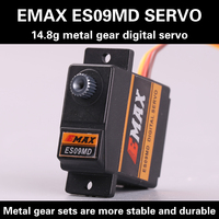 Original EMAX ES09MD Metal Digital Servo 14.8g Waterproof Servo with Gears for RC Car Helicopter Boat Airplane Accessories