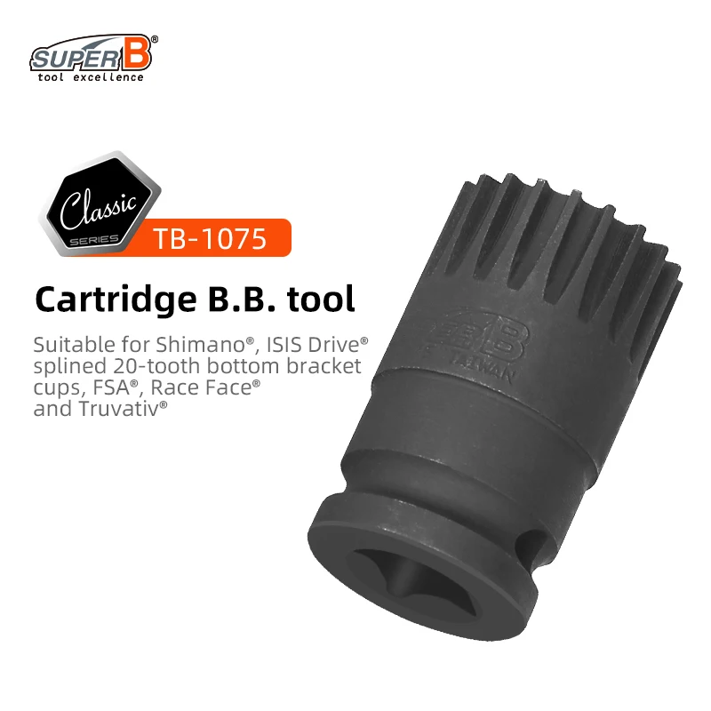 Fiets Trapas Mouw Verwijderen Tool Mountainbike Spline Reparatie Verwijdering En Installatie Sleutel Cartridge Bb Tool Tb-1075