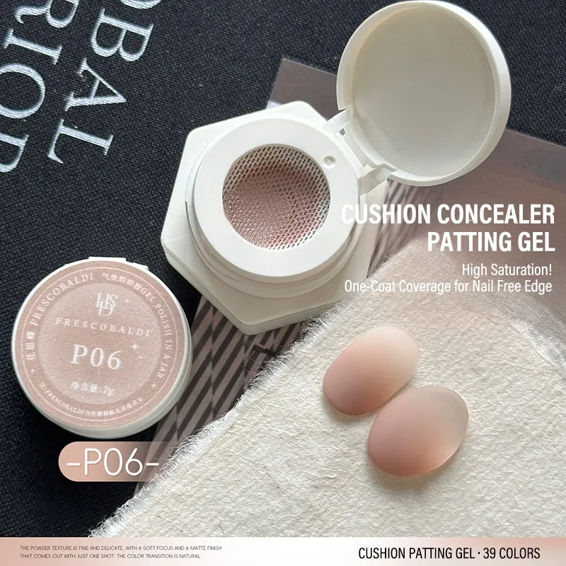 Air Cushion Patting Gel, Hochpigmentiertes Blush Gradient Ombre Nagelkunst-Gel, Kein Abwischen Nötig, UV-LED Transfer-Lack zum Einweichen – Detail 11
