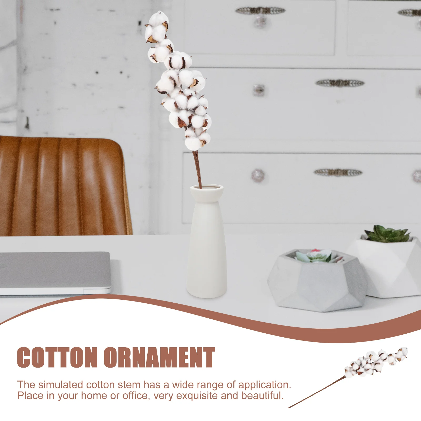 

Cotton Stem Decorative Branches For Home Wedding Party Vase Filler Diy Rustic Dried Floral Arrangement Festival Decor