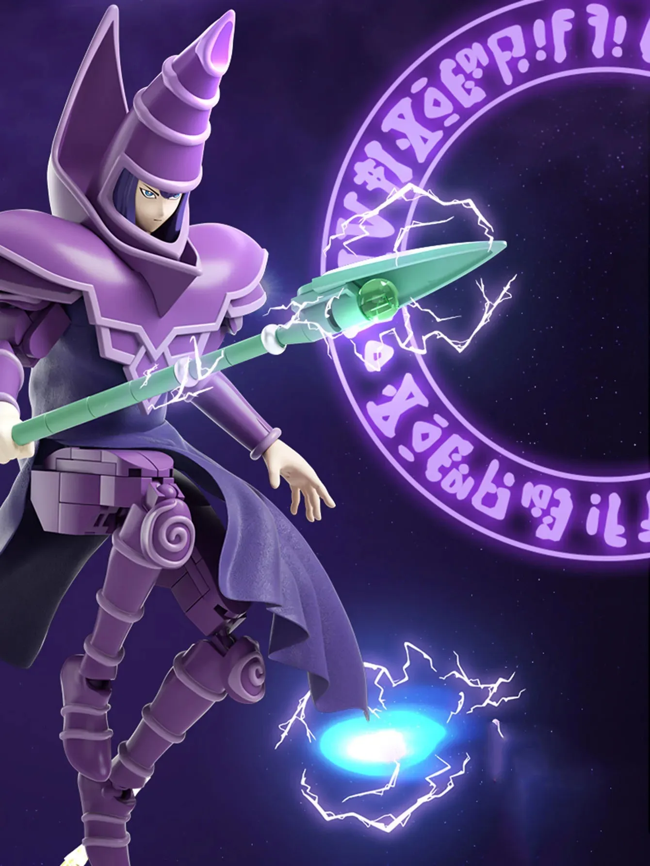 Yu Gi Oh-décennie s de Construction Magicien des Ténèbres, Jouets Assemblés, Figurines d'Animation, Modèles, Ornements de Bureau, Cadeaux