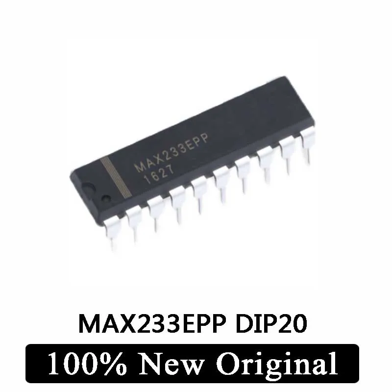 2Pcs 100% New Original MAX233EPP New Original DIP20 Line Transceiver MAX233 IC Chip In Stock