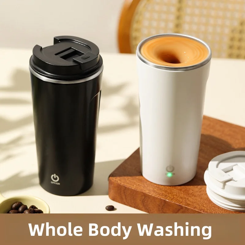 Electric Magnetic Automatic Mixing Cup USB Rechargeable Household Waterproof Bottle 400ML Milk Coffee Blender Self Mixing Mug