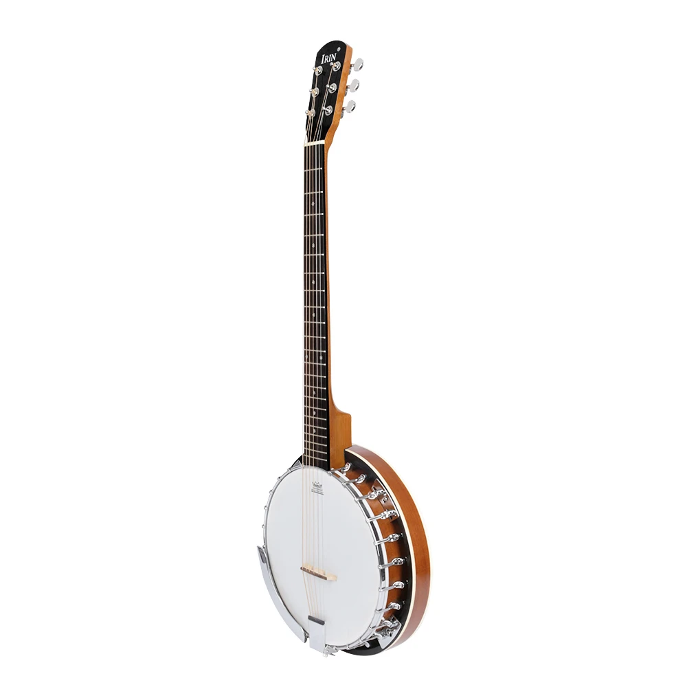 Chinese Professional Factory Western Musical Instruments Cross Border Exclusively For Solid Wood 6 String Banjo Instruments