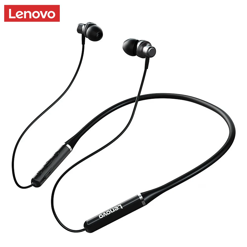 Original Lenovo HE05 Wireless Bluetooth Earphone IPX5 Waterproof Microphone Eliminate Noise Sports Neck with Magnetic New