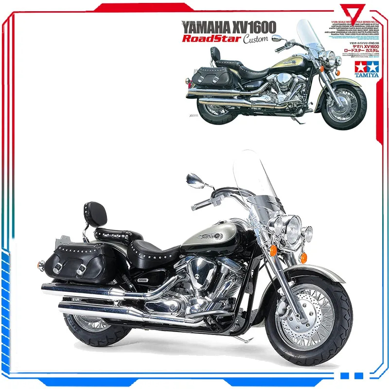 

Genuine Original 1/12 Motorcycle Yamaha XV1600 Custom version Highway Anime Action Figure Toys assembly Gift Collectible ModeL