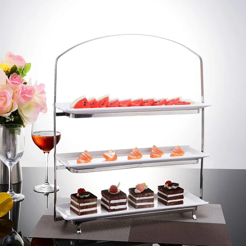 

Buffet table Dessert table Ornament display stand Fruit tray Cake rack Afternoon tea Snack rack Tea break table