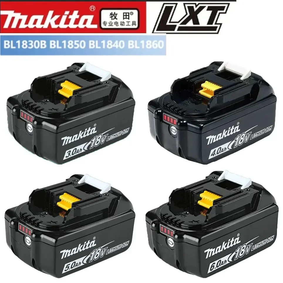 Makita Original 18V Lithium Battery 6AH 3AH 4AH 5AH Battery BL1860 BL1850 BL1830 BL1840 Battery