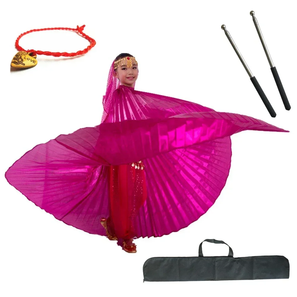 

Belly Dance Wings Costume Belly Dance Cloth Dancing Costumes Bellydance Egypt Isis Wings for Children Girls Kids Adults Gold