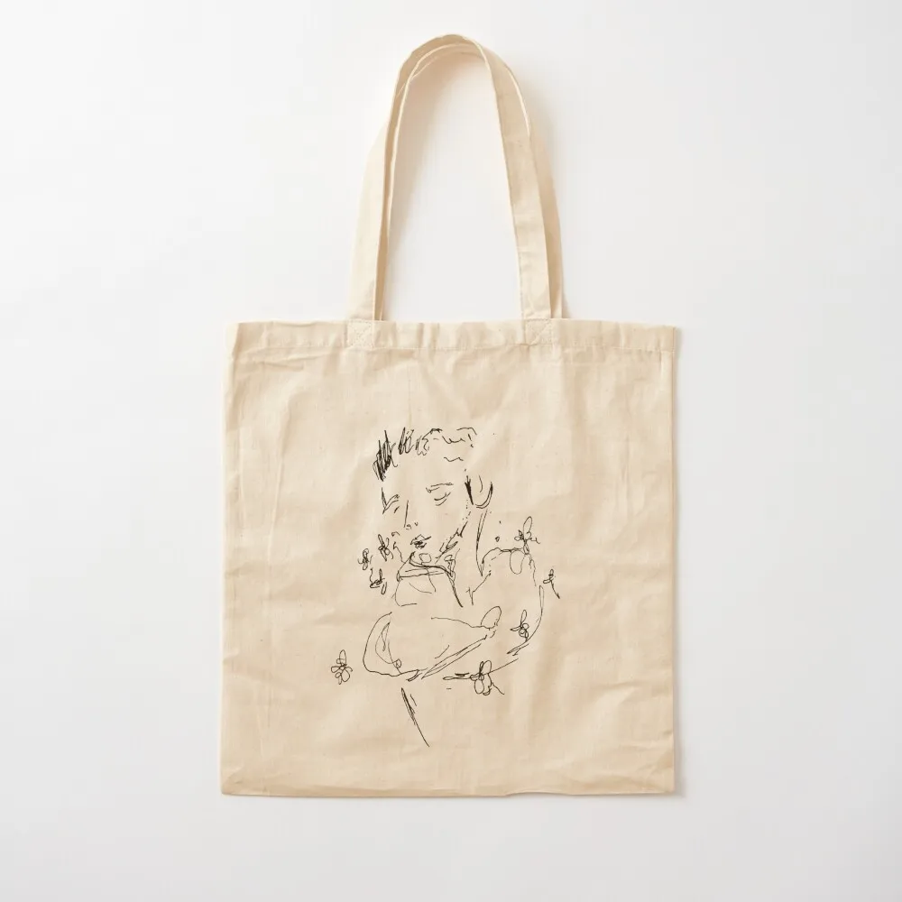 

Sleeping boy Tote Bag Canvas shoulder bag university shopper bag