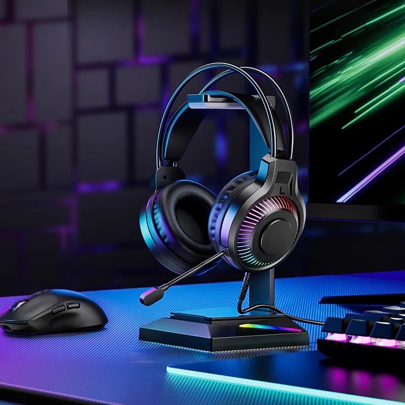 Goldpo G20 سماعات الألعاب للكمبيوتر/PS4/PS5 7.1 المحيطي RGB سماعة الألعاب ألعاب USB سماعات رأس سلكية مع ميكروفون إلغاء الضوضاء #3