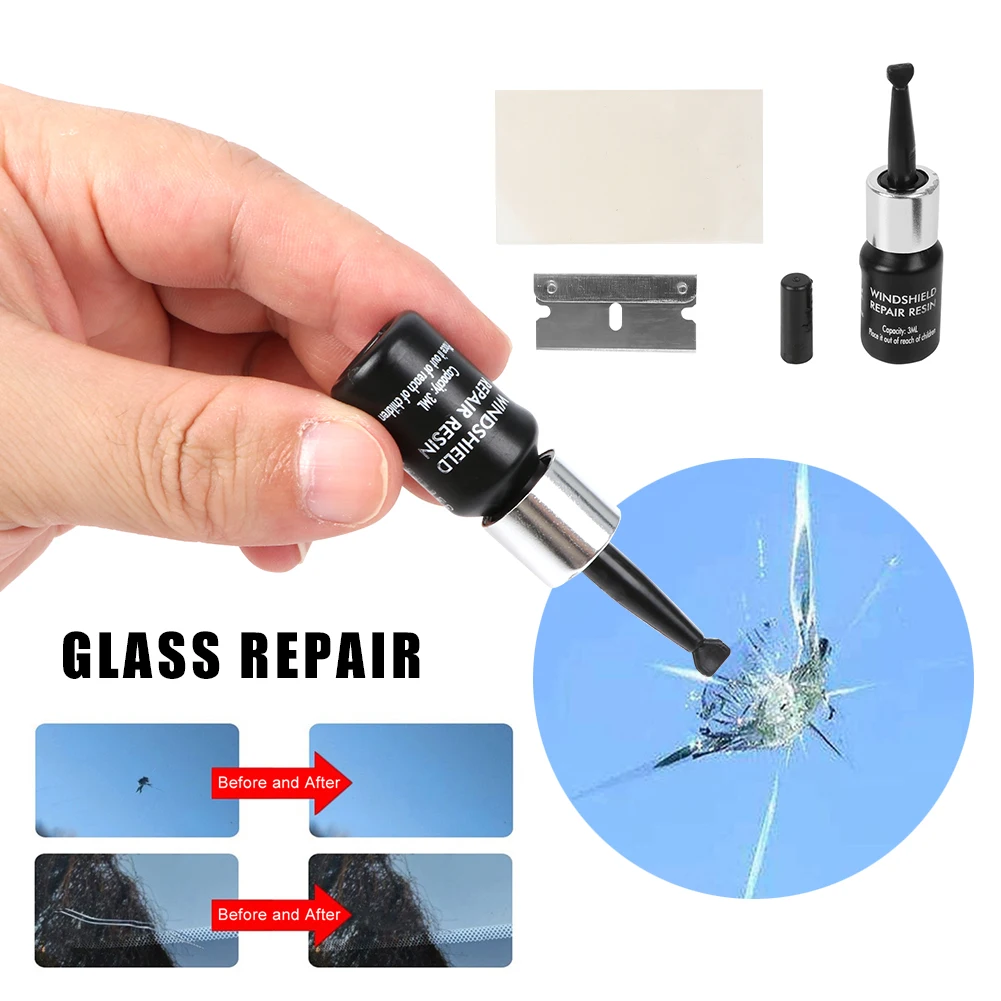 

DIY Car Window Phone Screen Repair Kit Car Windshield Cracked Repair Tool Glass Curing Glue Auto Glass Scratch Crack Restore