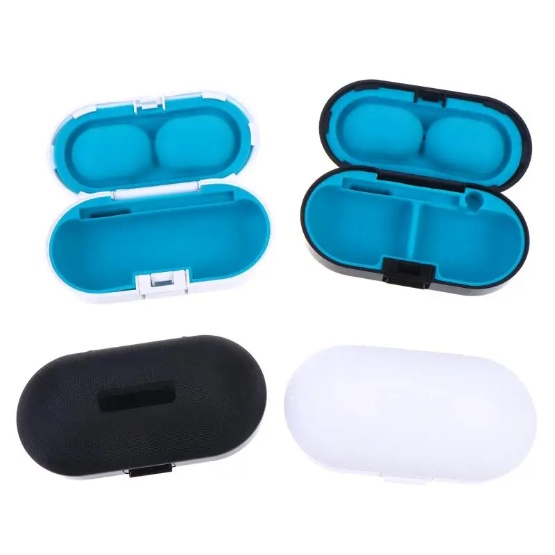 1Pcs Hard Shell Hearing Aid Protective Case Portable Water-resistant Storage Organizer for Outdoor Travel Use