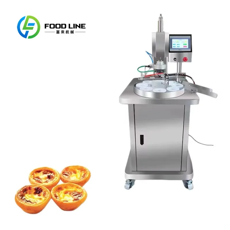 Customize Bakery Egg Tart Making Machine Fully Automatic Tart Shell Molding Equipment Commercial Butter Tart Forming Machine