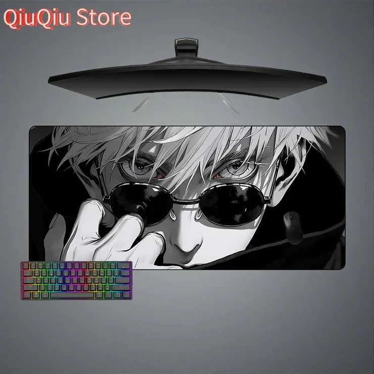 Satoru Closeup Mausepad Desk Pad Mouse Computer Offices Mousepad Gamer Desk Mat Xxl Keyboard Long Pad Office Accessories Large