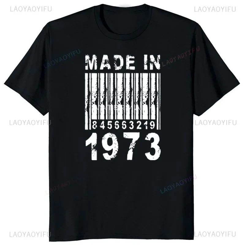 May 1973 Limited Edition Birthday Gifts Vintage T Shirts Party Grandma Grandpa Present Summer Men Women Cotton T-shirt Gift