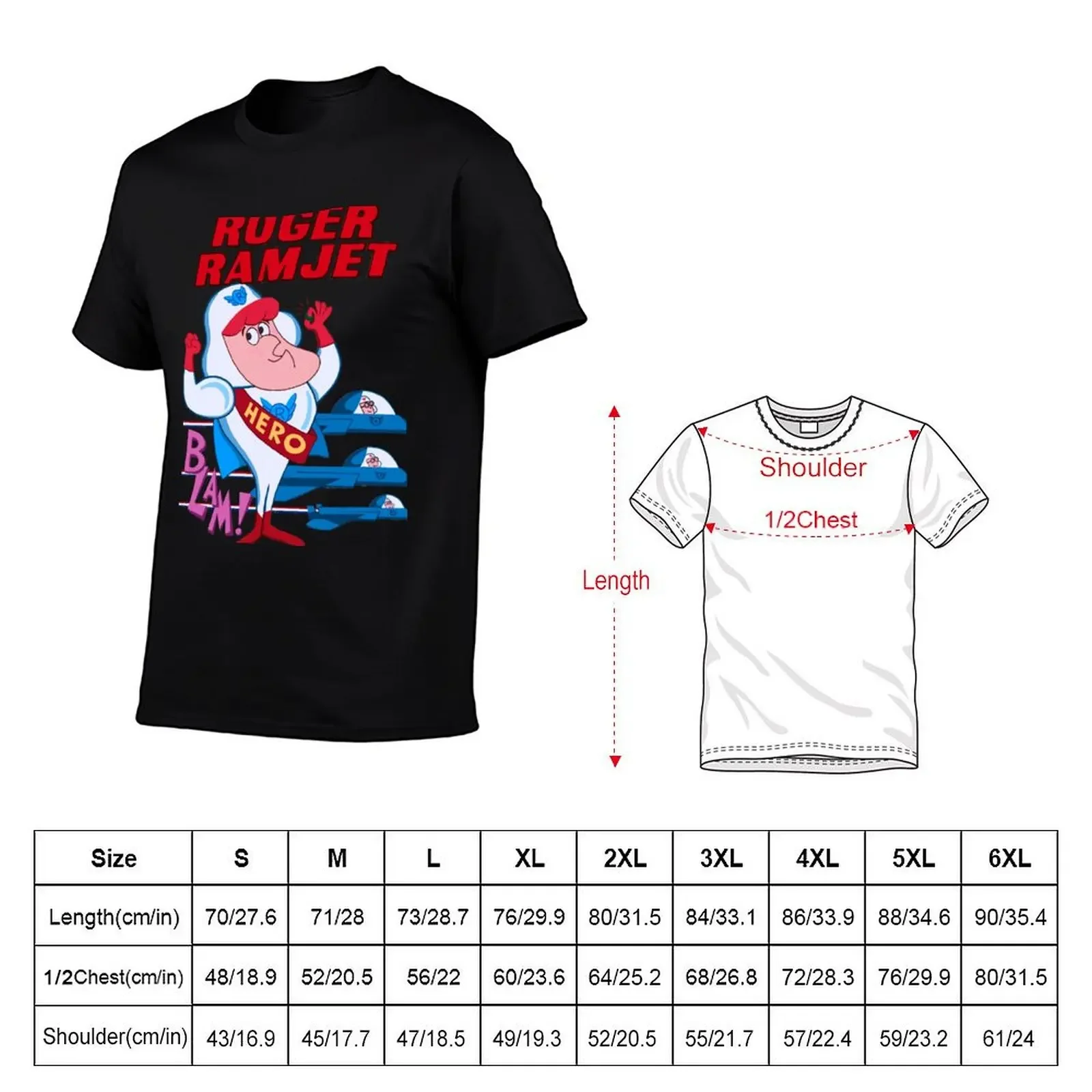 Roger Ramjet T-Shirt anime t shirts basketball graphic tees graphic t shirts luxury clothes men