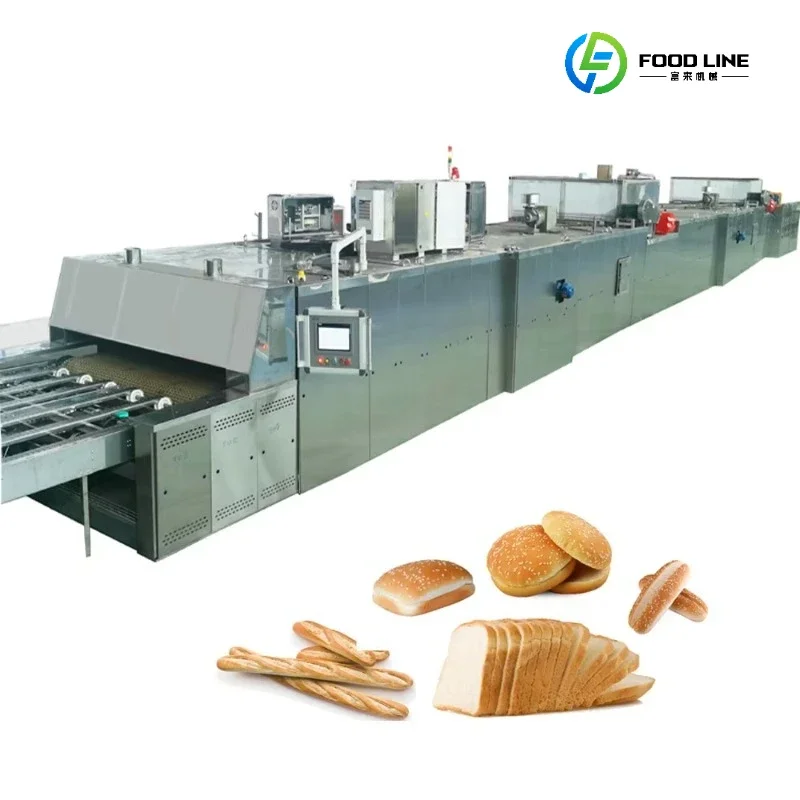 Automation Continuous Electric or Gas Fired Bakery Tunnel Customized Length Oven for Burger Toast Loaf Bread Cookies Customized