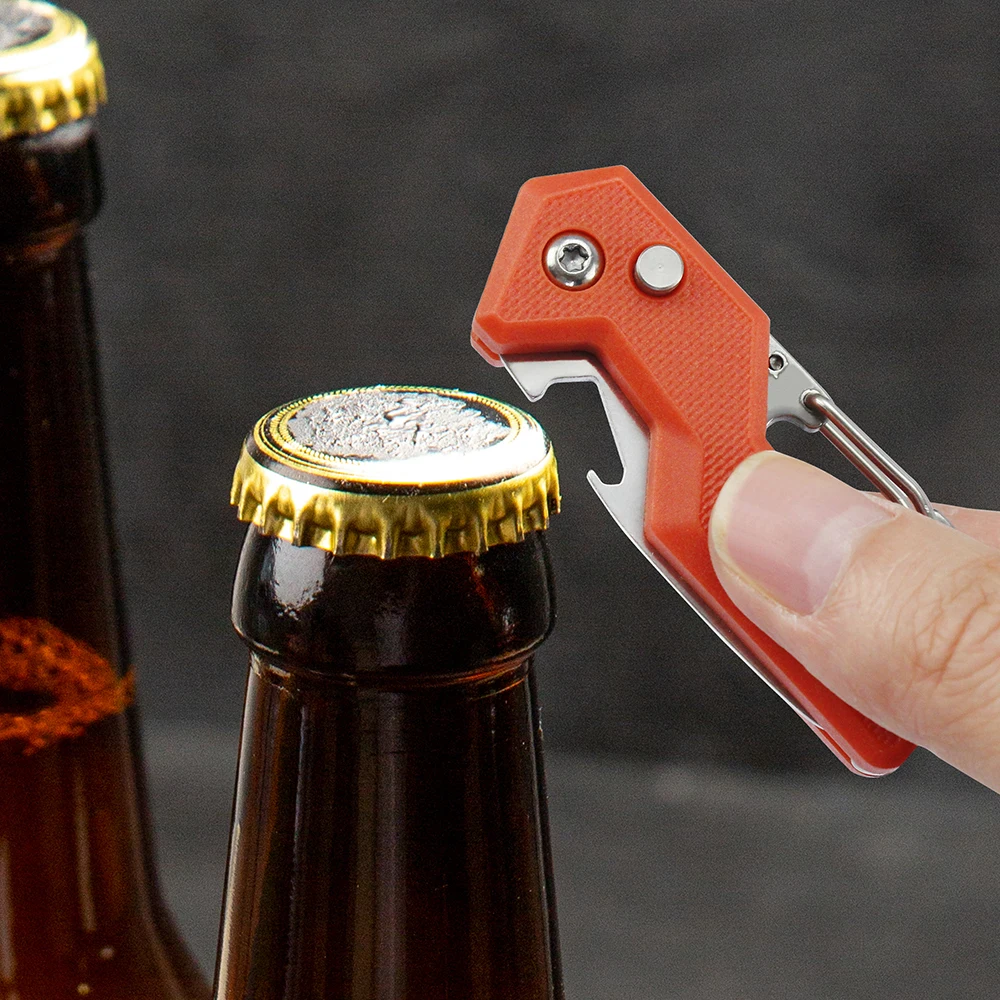 Imagem -04 - Tunafire-portátil Faca Dobrável Parcela Expressa Mini Faca Gancho Serrilhado Acampamento ao ar Livre Carry-on Survival Tool Box Cutter Opener