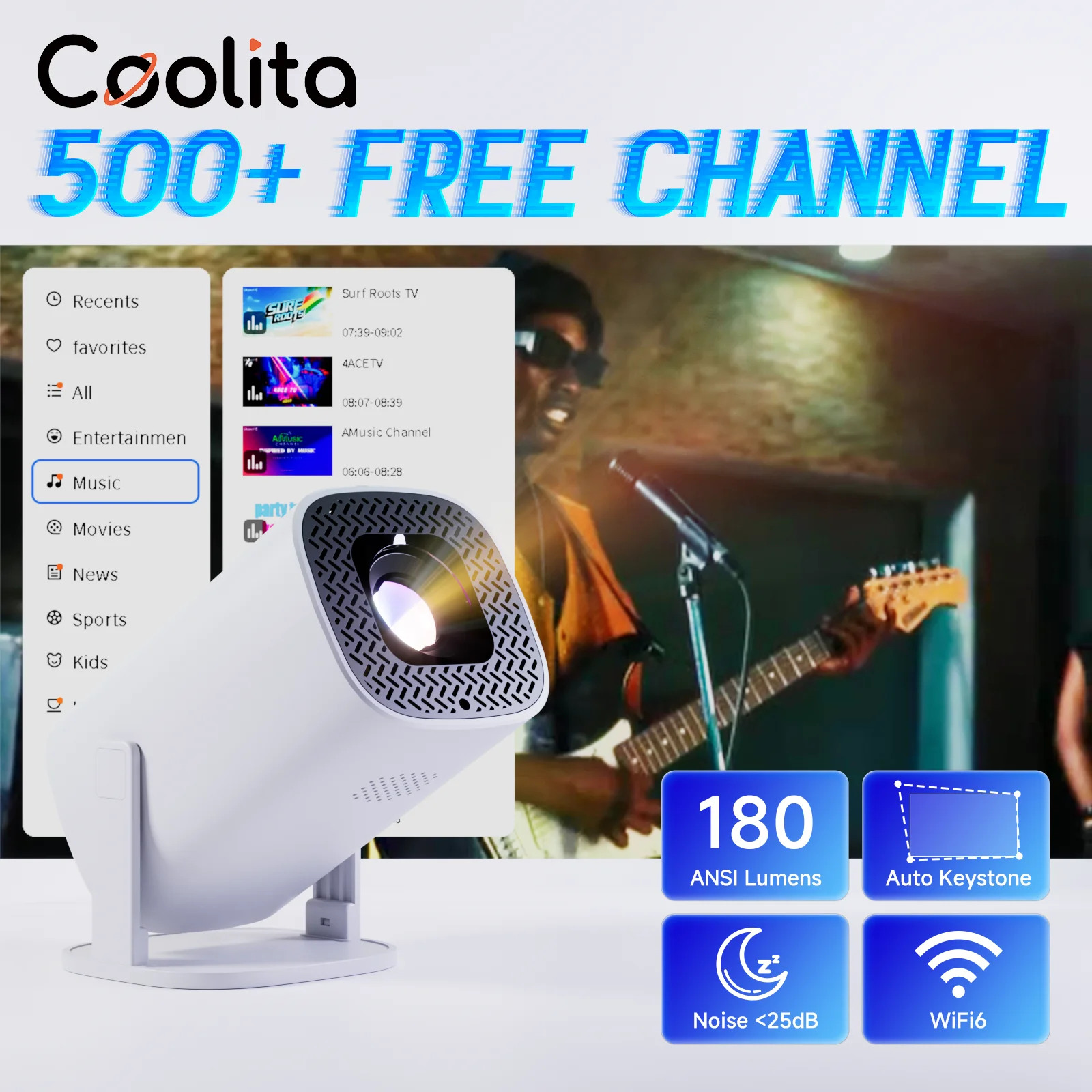 

Умные мини-проекторы TOPSION P30PLUS 4K 1280*720P с 500 + бесплатным каналами в прямом эфире, поддержка портативного проектора для домашнего кинотеатра WiFi6