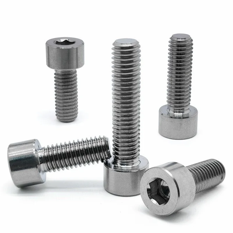TC4 التيتانيوم أسطواني رئيس مسدس المقبس البراغيM4 M5 M6 M8 GR5screws.GR5 غير المغناطيسي QJ2582 المسمار