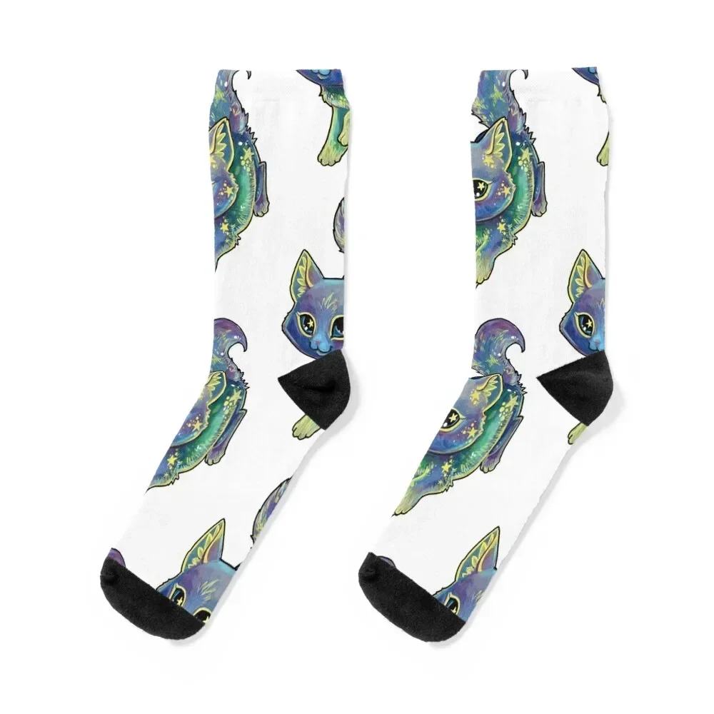 

Galaxy cat Socks Running cute man luxe Ladies Socks Men's hiphop designer new in's Male Socks Women's