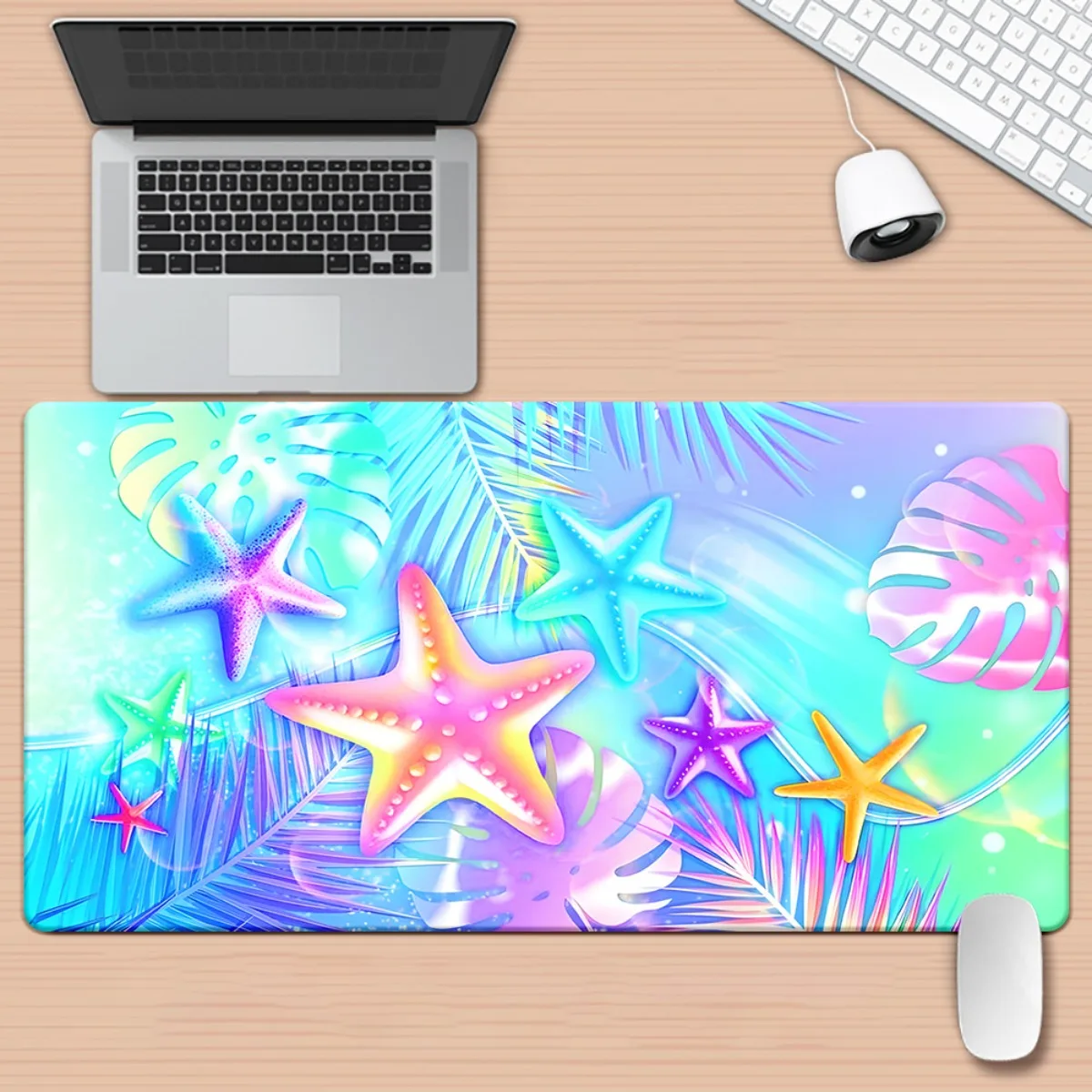 Brand Starfish Iron Art XXL Mousepad HD Printed Desk Mat Multi Functional Gaming Keyboard Office PC Gamer Pad