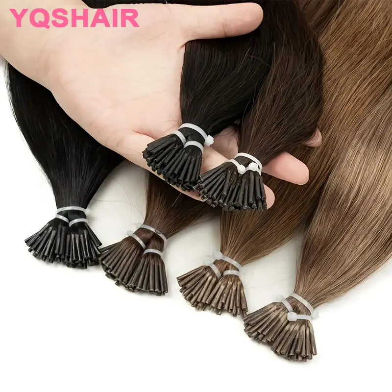 

Наращивание волос I-Tip, прямые натуральные волосы, 50 г/набор, 14-26 дюймов, капсулы с кератином, натуральные человеческие волосы для наращивания методом фьюжн # 2