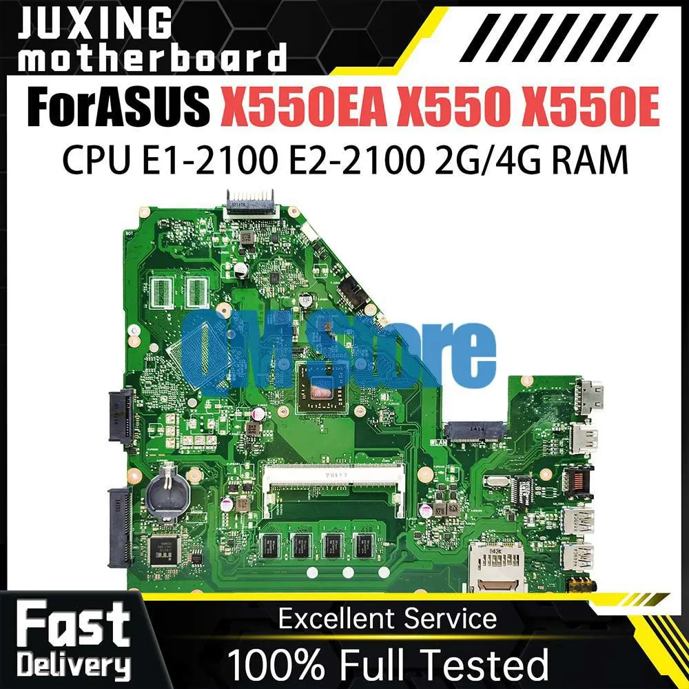 X550EP Motherboard For Asus X550EA X550EP D552W X552WE X552E Laptop Mainboard E1 E2 A4 CPU 2GB4GB RAM 100% Tested