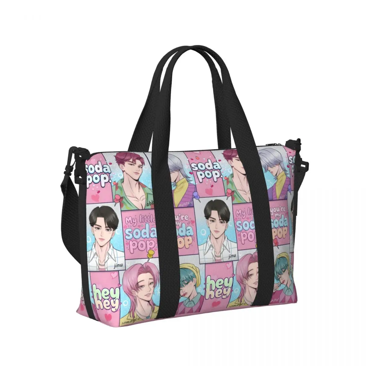 Bolso de mano personalizado Kpop Hunter Demons para mujer, bolsas de viaje de gran capacidad Saja Boys Beach Gym