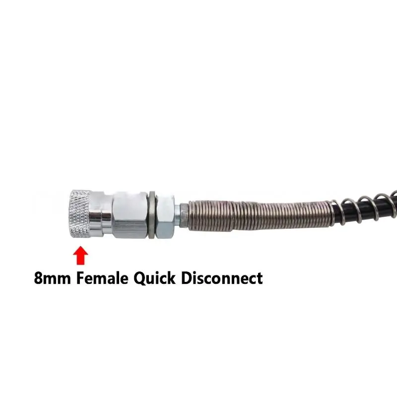 Katup Adaptor Stasiun Pengisian dengan Sambungan DIN G5/8; Untuk Penggunaan Menyelam Udara, 6000 psi/400bar HPA, Baja Tahan Karat dan Selang 50cm Terpasang