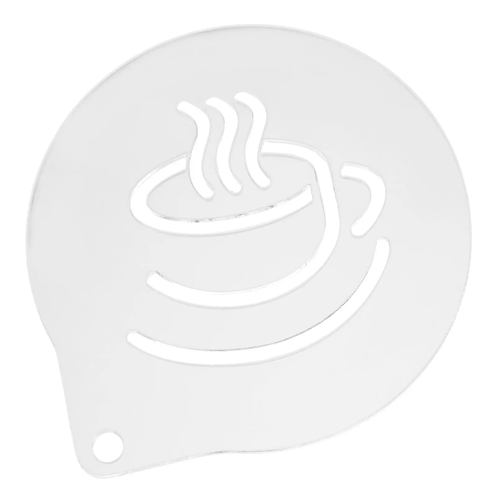 Coffee Latte Acrylic Stencil Cappuccino Template Reusable Decorating Mold DIY Latte Art Tools Coffee Making Accessories Milk