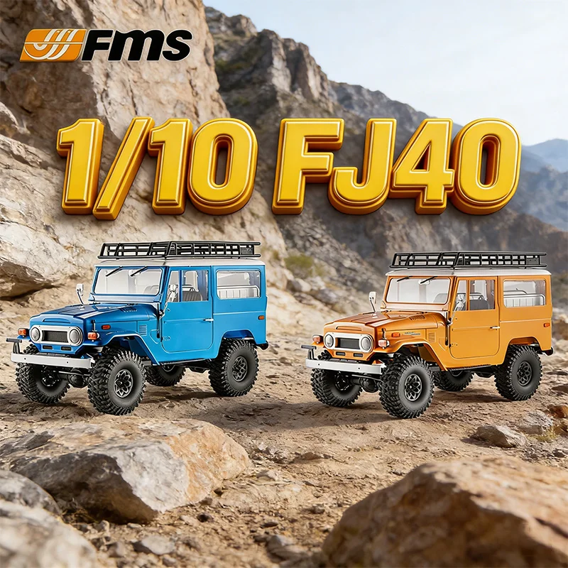 

Официальная лицензированная модель FMS Land Cruiser FJ40 1:10, внедорожный полноприводный радиоуправляемый автомобиль для скалолазания, водонепроницаемая электрическая модель на радиоуправлении RS