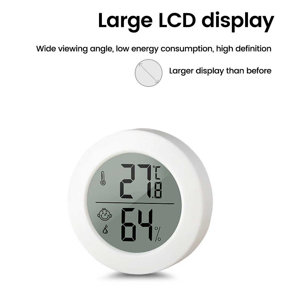 Mini LCD Digital Thermometer Hygrometer Indoor Household Weather Station Electronic Temperature Humidity Sensor Tester Meter