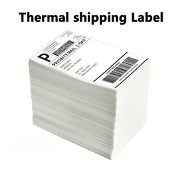 4*4/4*6 Sheets Adhesive Shipping Label Thermal Label Thermal Transfer Label Sticker Small Ticket Paper Thermal Paper For Printer