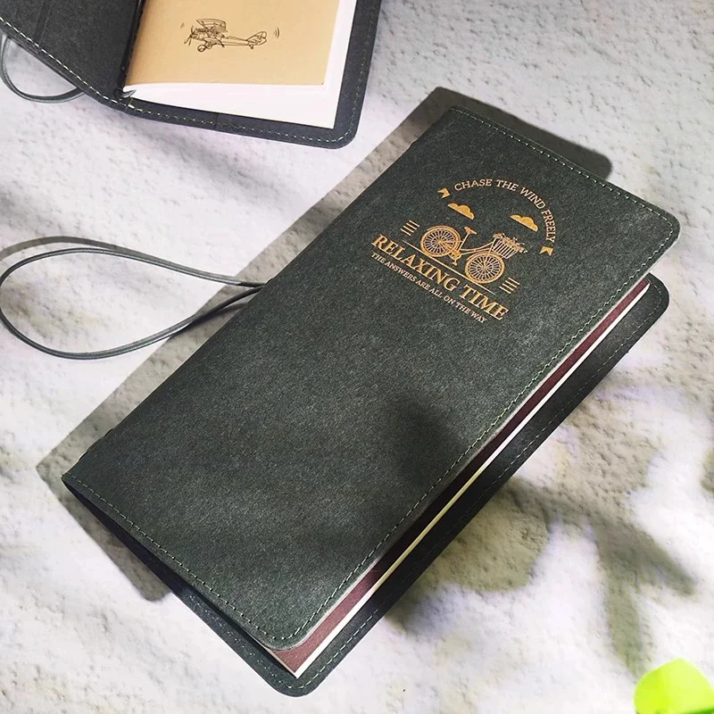 Potentate Watercolor Paper 100% Cotton 200g Green Washable Kraft Cover Travel Water Color Journal Book Sketchbook For Painting