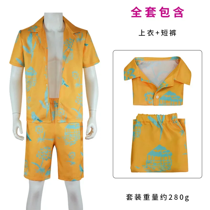 ZA01 فيلم باربي الأميرة كين تأثيري حلي مارجوت روبي زي السراويل العليا مجموعة هالوين زي الفيلم UniformZa0@