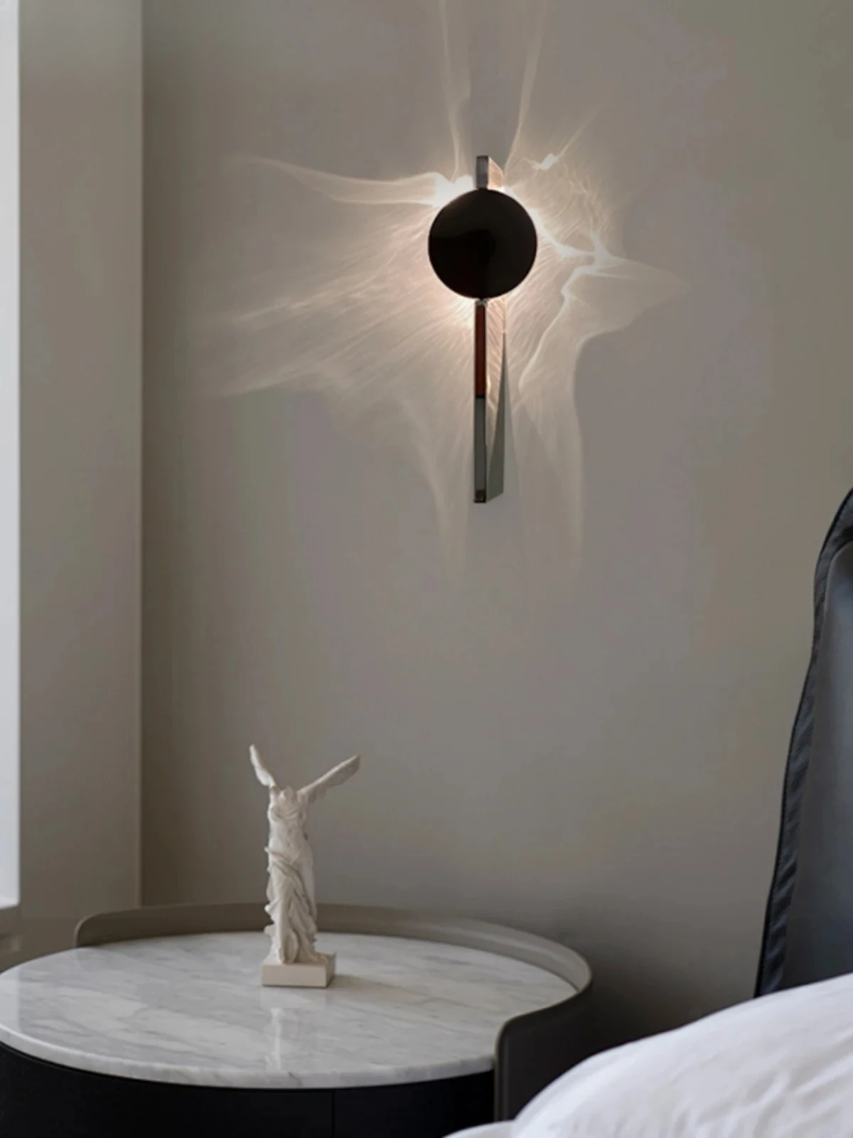 Light bedroom new angel's eye rotating living room background  taircase   bedside lamp ambient lamp