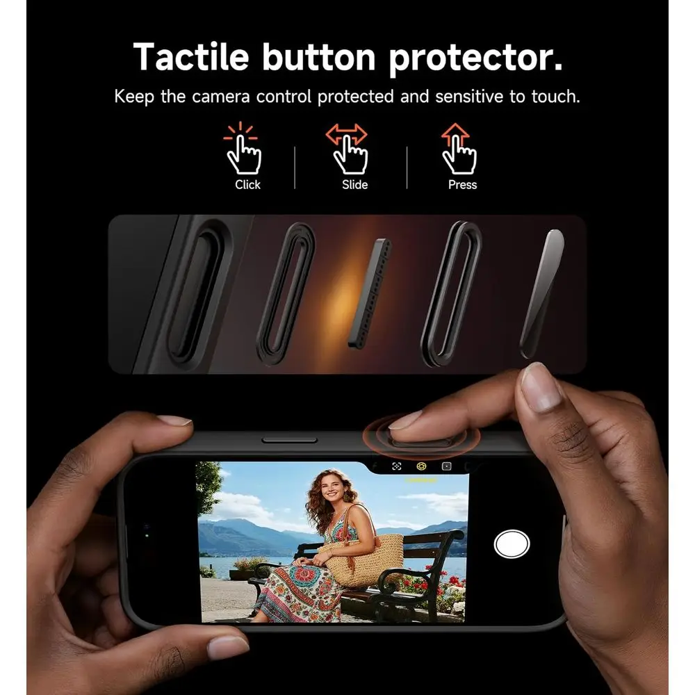 for iPhone 17 Pro Max Case with Camera Control Cover, Camera Cover and Adjustable Kickstand, Compatible with MagSafe, Shockproof