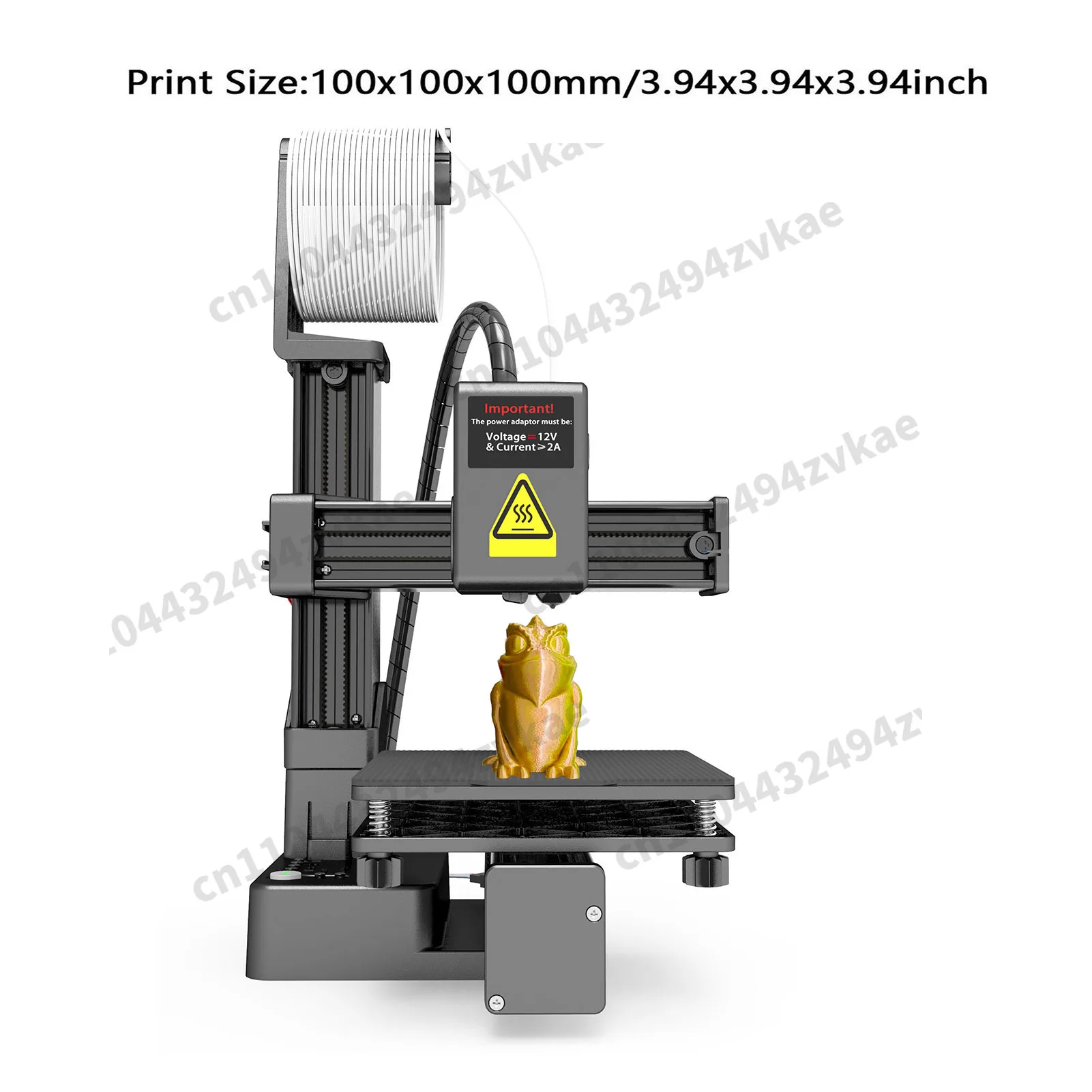 【Flash】Mini EasyThreed 3D Printer Entry Level Compatible with PLA TPU 1.75mm Filament include Power Adaptor Kids Gift